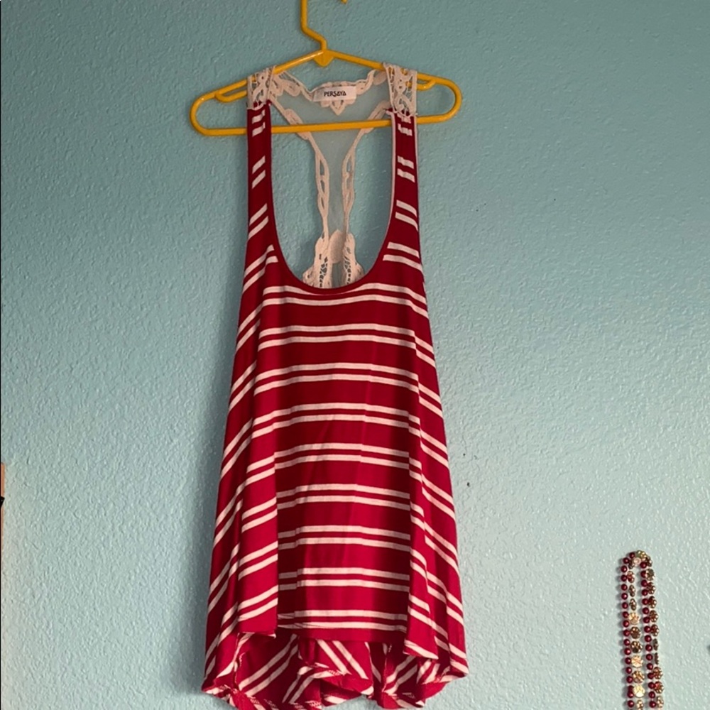Persaya red tank top